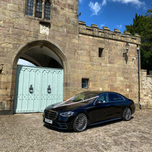 S-Class with wedding ribbon