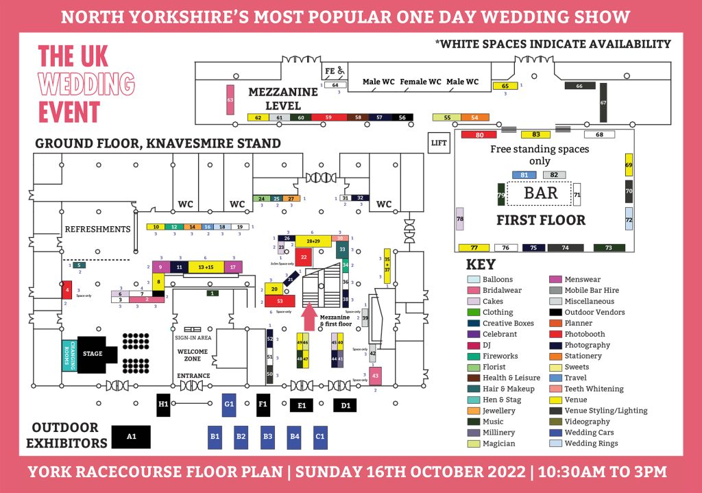 York Racecourse Wedding Show Floor Plan