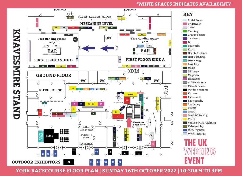 York Racecourse Wedding Show Floor Plan