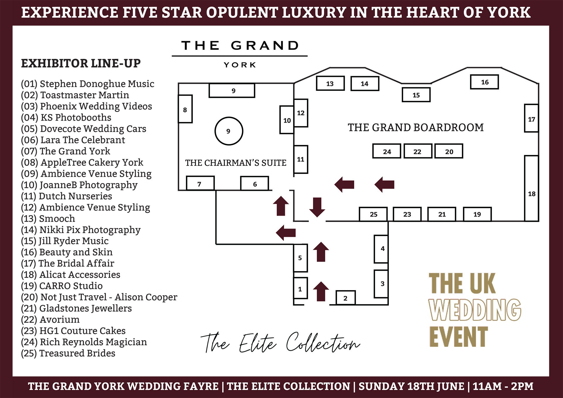 The grand york the uk wedding event
