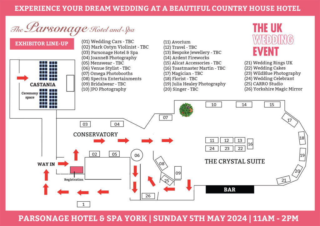 Parsonage York Floor Plan for Sunday 5th May 2024